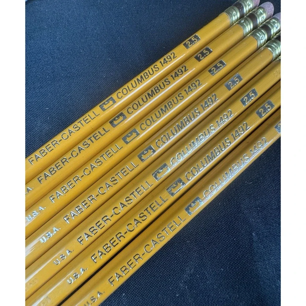 Vintage Lot 14 Of Unsharpened Pencils General's Semi-Hex Columbus 1492 Teddy Bea